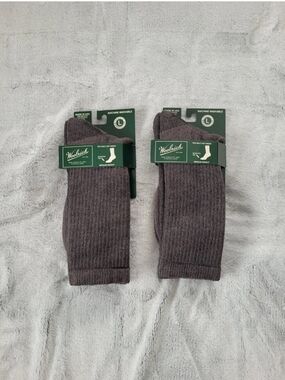 2 Woolrich Unisex L Ten Mile Day Hiker Crew Socks Medium Weight Merino Lambswool